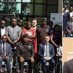 Rwanda prisons boss and Seychelles officials discussing prison reforms.