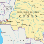 Armed soldiers in a conflict zone in DR Congo.