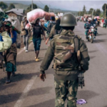 Aerial view of conflict-affected regions in DR Congo.