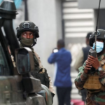 Somali military personnel in combat operation against Al Shabab.