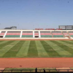 A view of the refurbished Nyayo National Stadium featuring new seating, a modern pitch, and upgraded facilities.