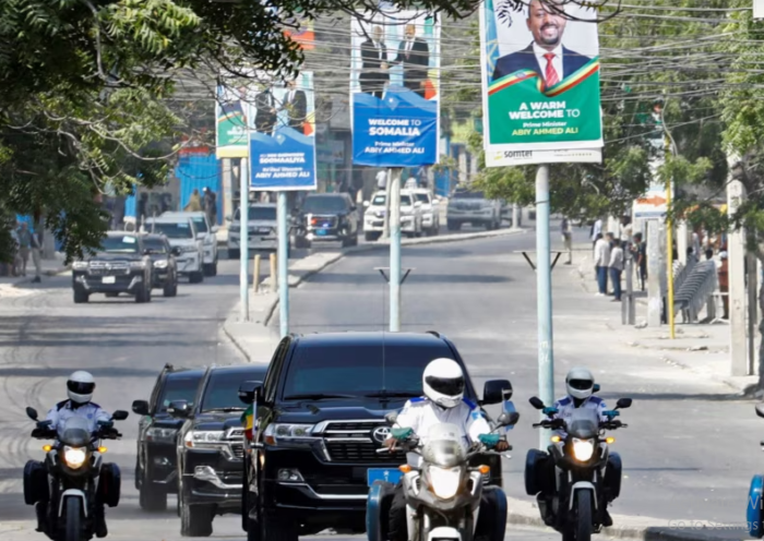 Ethiopian PM Abiy Ahmed and Somali officials meet to discuss bilateral relations and regional stability.