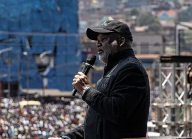 Scene of destruction and panic at Bukavu rebel rally after deadly explosions.