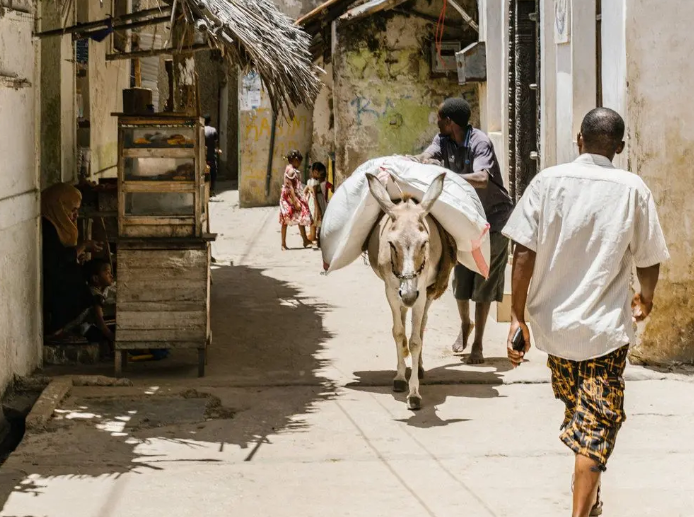 Armed security personnel patrolling a tense Kenya-Ethiopia border area.