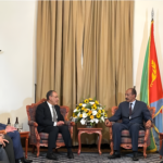 Egyptian FM meets Eritrean President to discuss bilateral relations and cooperation.