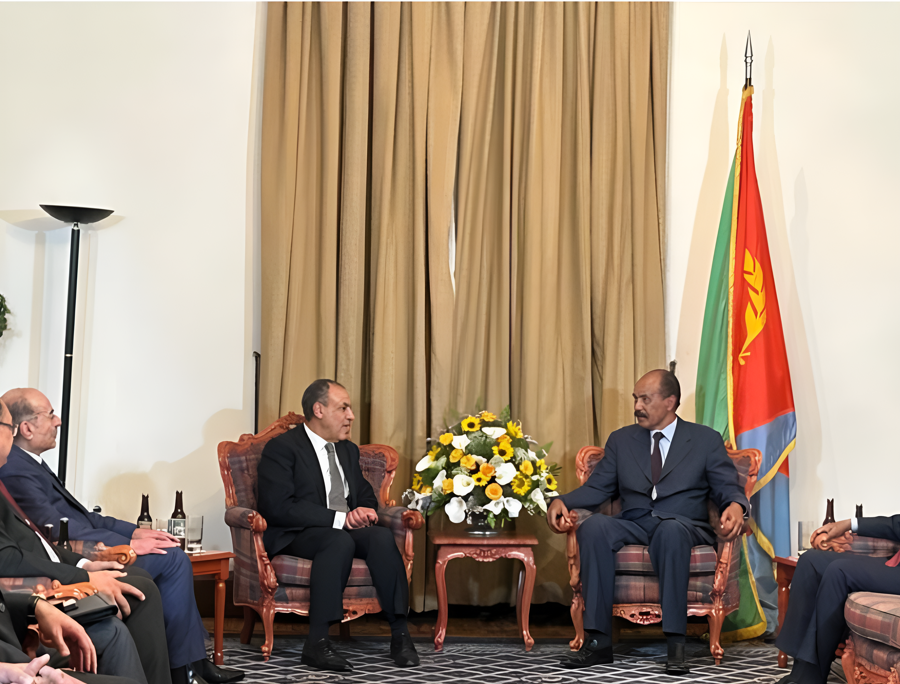 Egyptian FM meets Eritrean President to discuss bilateral relations and cooperation.