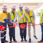 An aerial view of the East African Crude Oil Pipeline construction site, symbolizing regional economic growth and infrastructure development