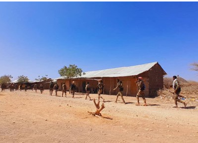 Puntland security forces celebrate after capturing ISIS’s last stronghold in Somalia’s Bari region, marking a major victory against terrorism.