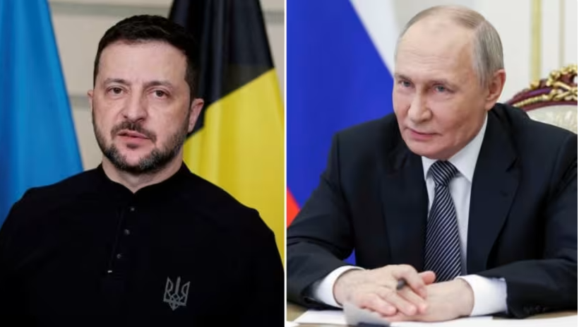 A diplomatic meeting between representatives of Russia, Ukraine, and the United States, symbolizing agreements for a truce in the Black Sea and energy sectors amidst ongoing geopolitical tensions.