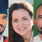 A destroyed MSF vehicle on a rural Tigray road, where three aid workers were killed during a humanitarian mission in June 2021.