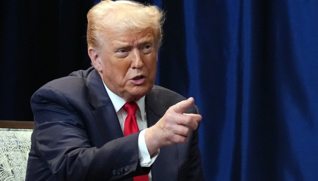 Former US President Donald Trump gestures while speaking at a press event. He has ordered the US military to prepare for possible action against Islamist militants in Nigeria.