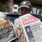 Mourners attend a funeral for victims of gunmen attacks in Zike community, north-central Nigeria.
