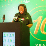 A portrait of Rita Boateng, Marketing & Customer Executive at Old Mutual Ghana, known for her leadership and women empowerment initiatives.