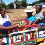A midwife from MSI Madagascar speaking with women in a rural community after mobile clinic services were suspended due to funding cuts.