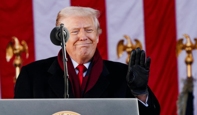 U.S. President Donald Trump signs legislation at the White House requiring the release of federal files related to Jeffrey Epstein.