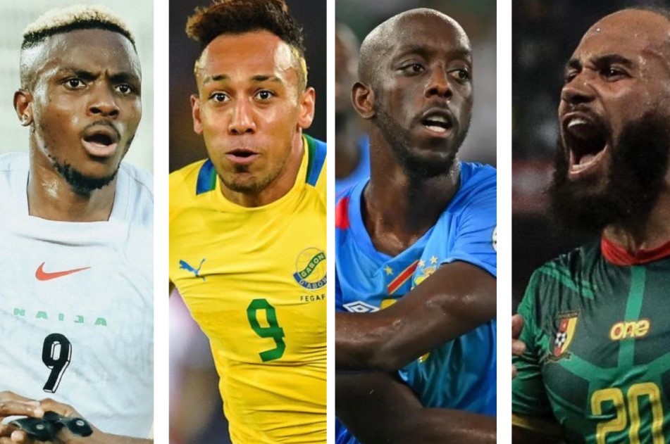 Four African football stars representing DR Congo, Cameroon, Nigeria, and Gabon ahead of 2026 World Cup play-offs