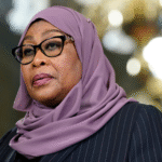 Tanzania President Samia Suluhu Hassan addressing parliament amid post-election unrest