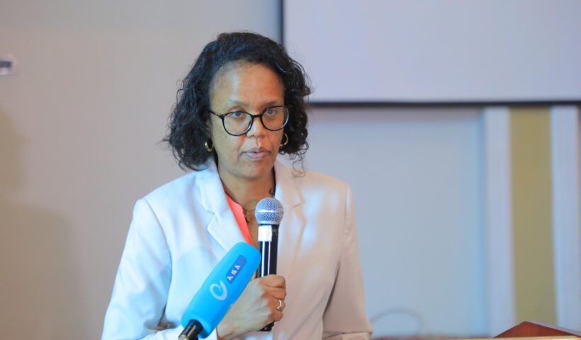 Ethiopian health officials at the launch of a national strategy to fight fake medicines.