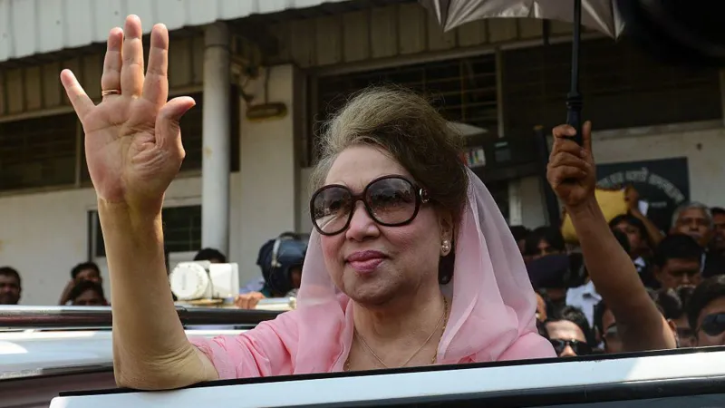 Bangladesh’s first female prime minister Khaleda Zia, who has died at the age of 80.