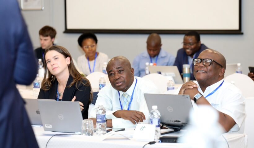 Officials attend the launch of Zimbabwe’s National Public Health Institute in Harare.
