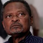 Cameroon opposition leader Anicet Ekane at a Constitutional Council hearing before his death in military detention.