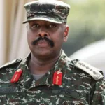 Uganda’s army chief Muhoozi Kainerugaba during a public appearance amid political controversy.