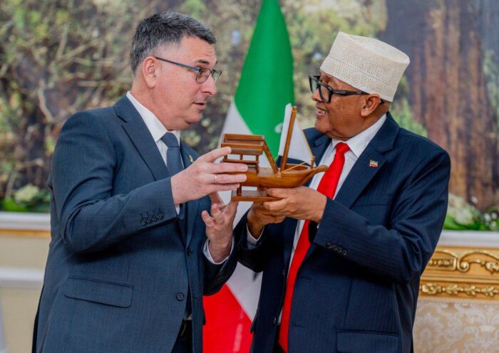 Israel’s foreign minister meets Somaliland President Abdirahman Mohamed Abdullahi during historic visit