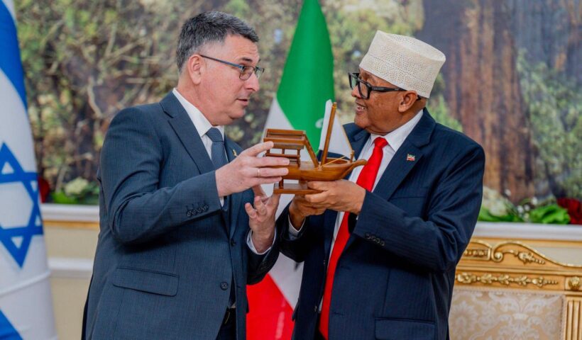 Israel’s foreign minister meets Somaliland President Abdirahman Mohamed Abdullahi during historic visit