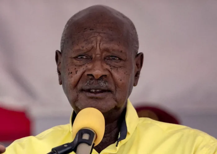 Yoweri Museveni during seventh term campaign rally in Uganda
