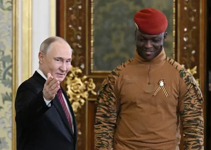 Yameogo Aminata sits inside a refugee shelter in northern Ivory Coast after fleeing jihadist violence in Burkina Faso.