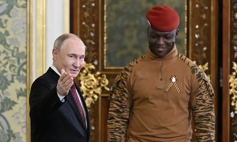 Yameogo Aminata sits inside a refugee shelter in northern Ivory Coast after fleeing jihadist violence in Burkina Faso.