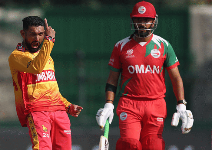 Zimbabwe’s Chevrons celebrate qualification for the T20 World Cup Super Eights after a disciplined team performance.