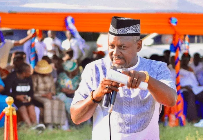 Rarieda MP Otiende Omollo addresses the media after the Court of Appeal upheld the constitutionality of NG-CDF.