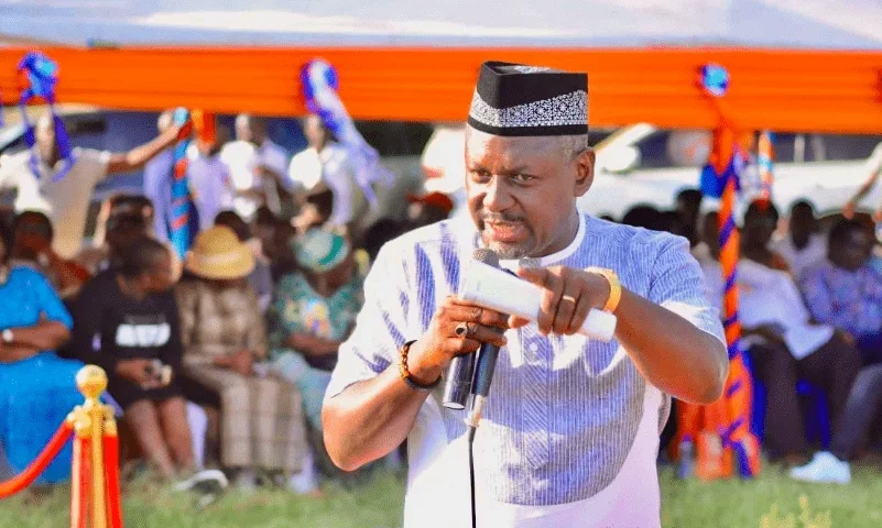 Rarieda MP Otiende Omollo addresses the media after the Court of Appeal upheld the constitutionality of NG-CDF.